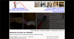 Desktop Screenshot of cleanasawhistle.co.uk